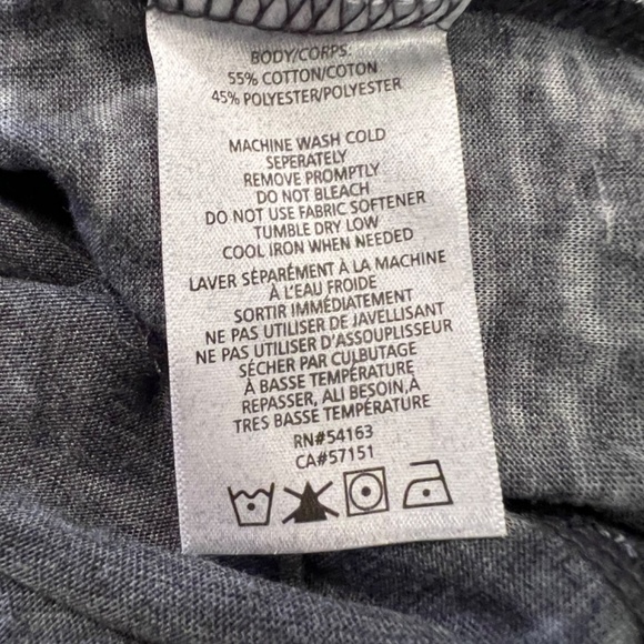 Marc New York Performance 1X NEW Long Sleeve Tunic Tee Black Gray - Picture 5 of 16